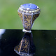 Turkmen Ring  Lapis Lazli seal stone No: 440