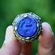 Turkmen Ring  Lapis Lazli seal stone No: 440