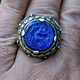 Turkmen Ring  Lapis Lazli seal stone No: 440