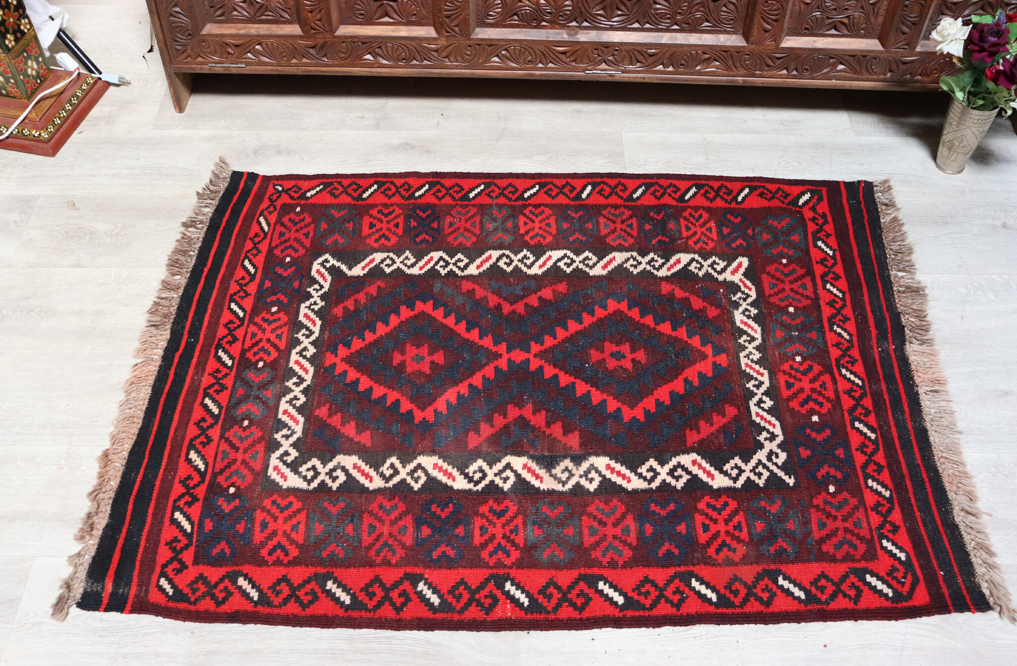 130x96 cm Afghan   nomadic Kilim rug  No:184