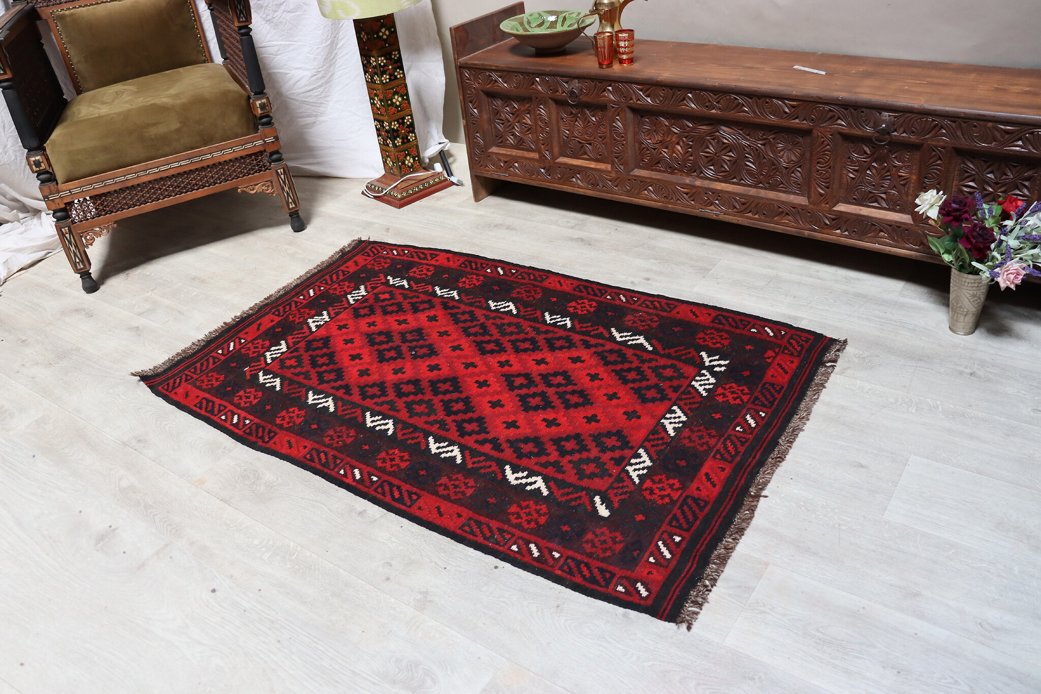 155x97 cm afghan maimana Kelim Nr: 162