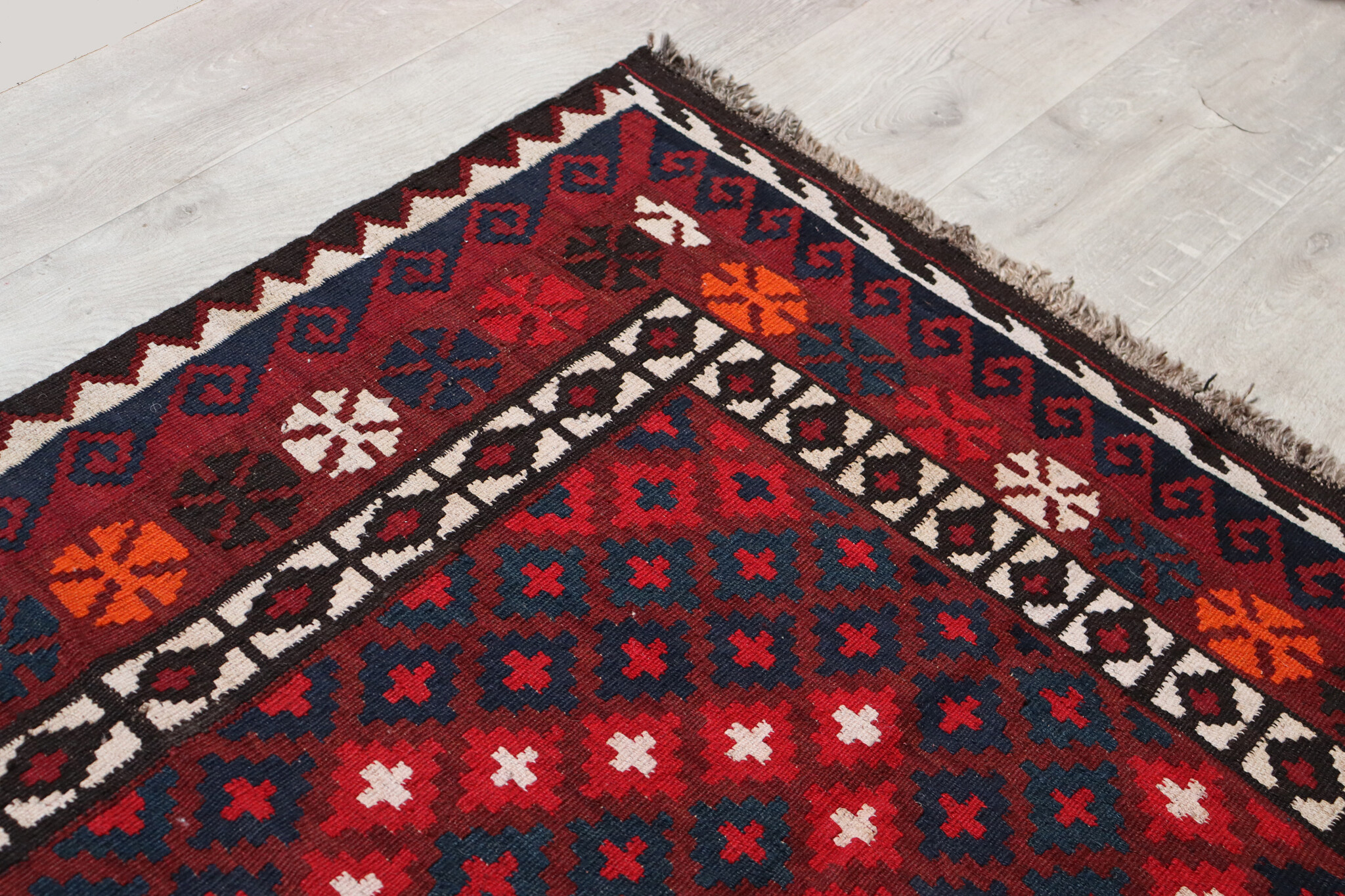 233x116 cm Afghan   nomadic Kilim rug  No:186