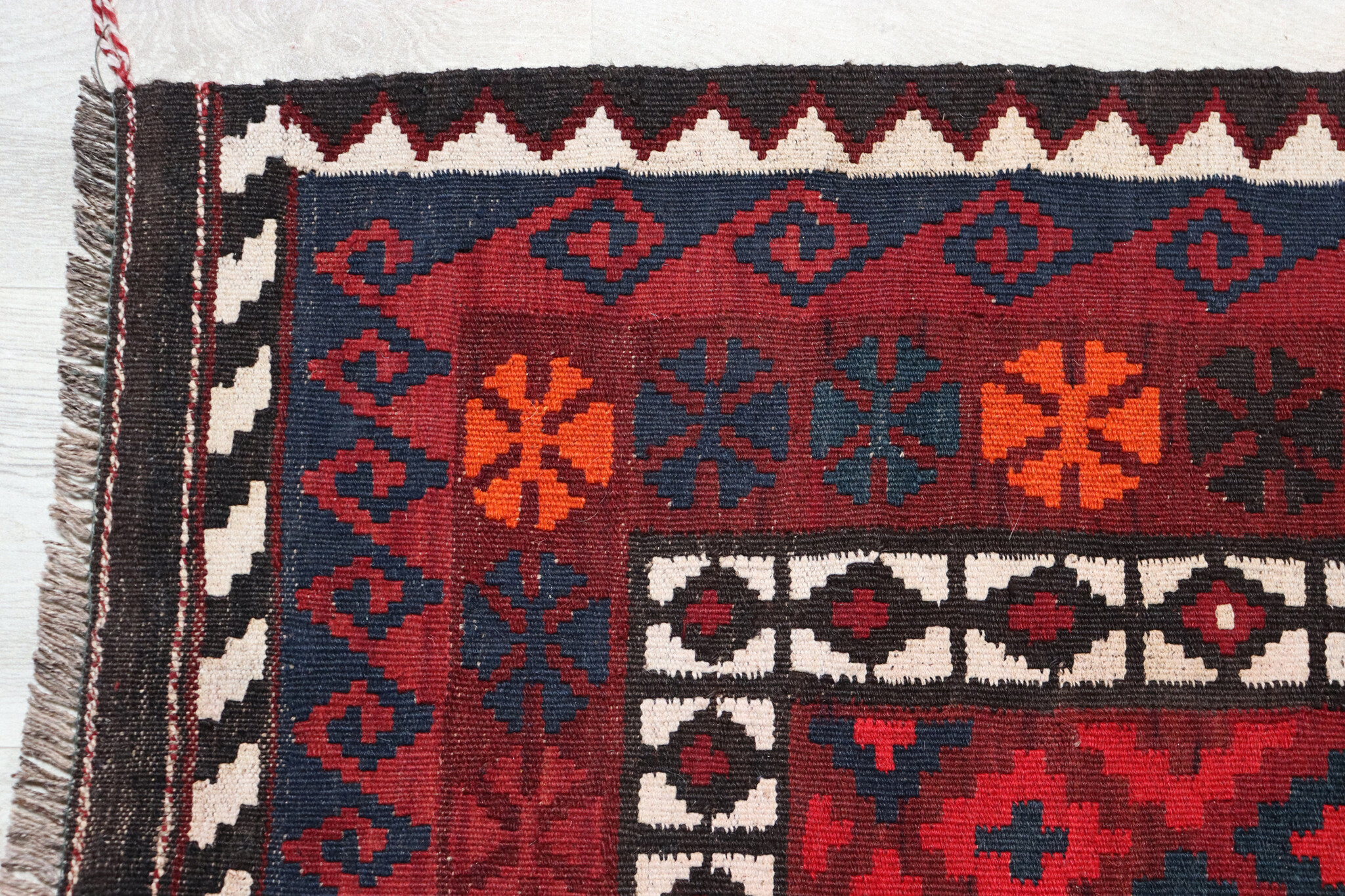 233x116 cm Afghan   nomadic Kilim rug  No:186