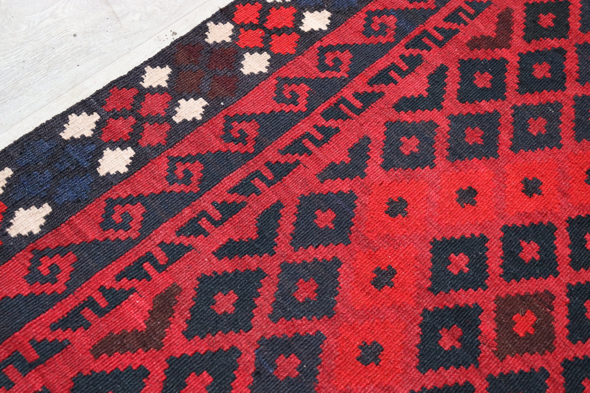 210x102 cm Afghan   nomadic Kilim rug  No:174