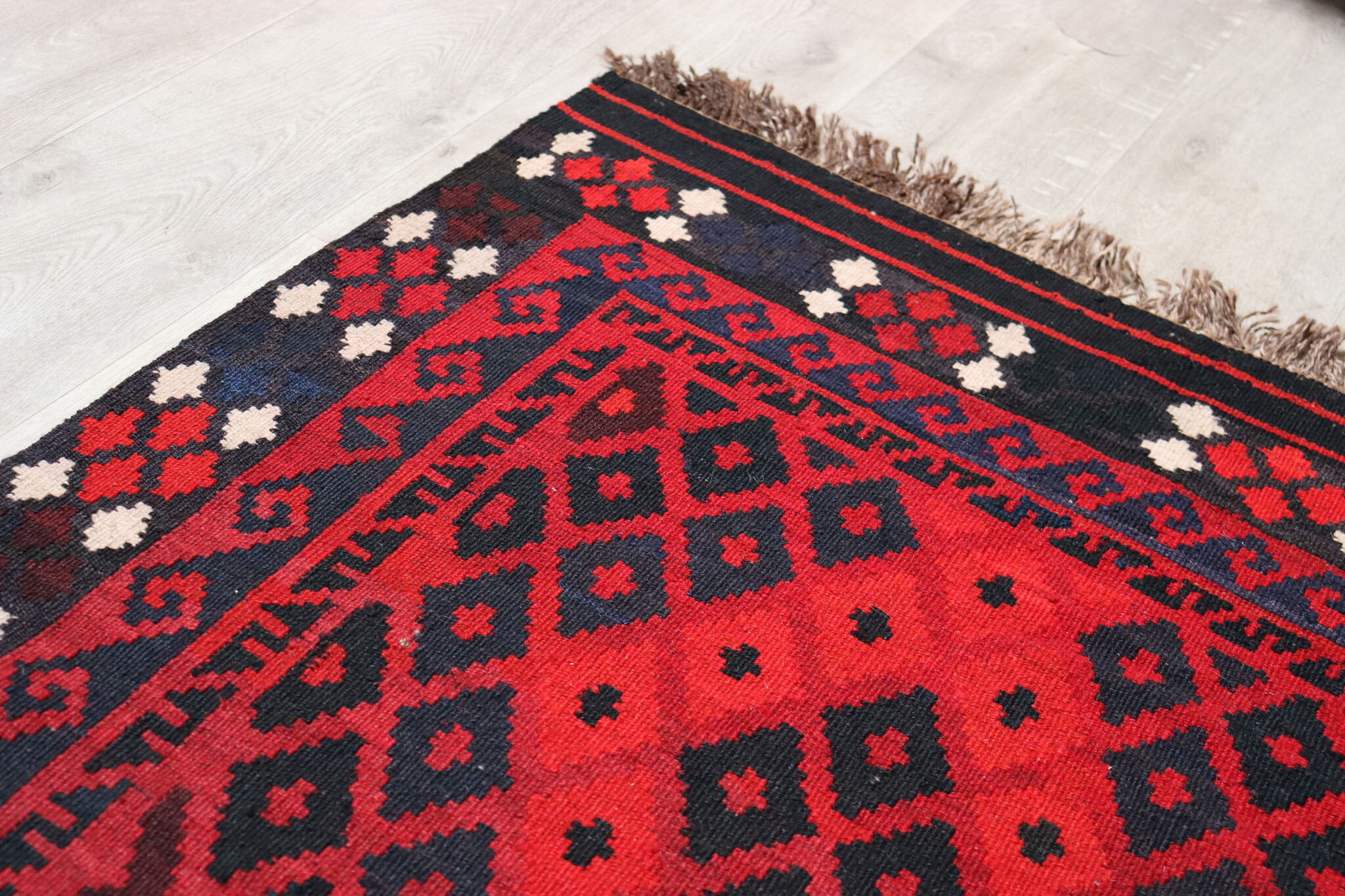 210x102 cm Afghan   nomadic Kilim rug  No:174