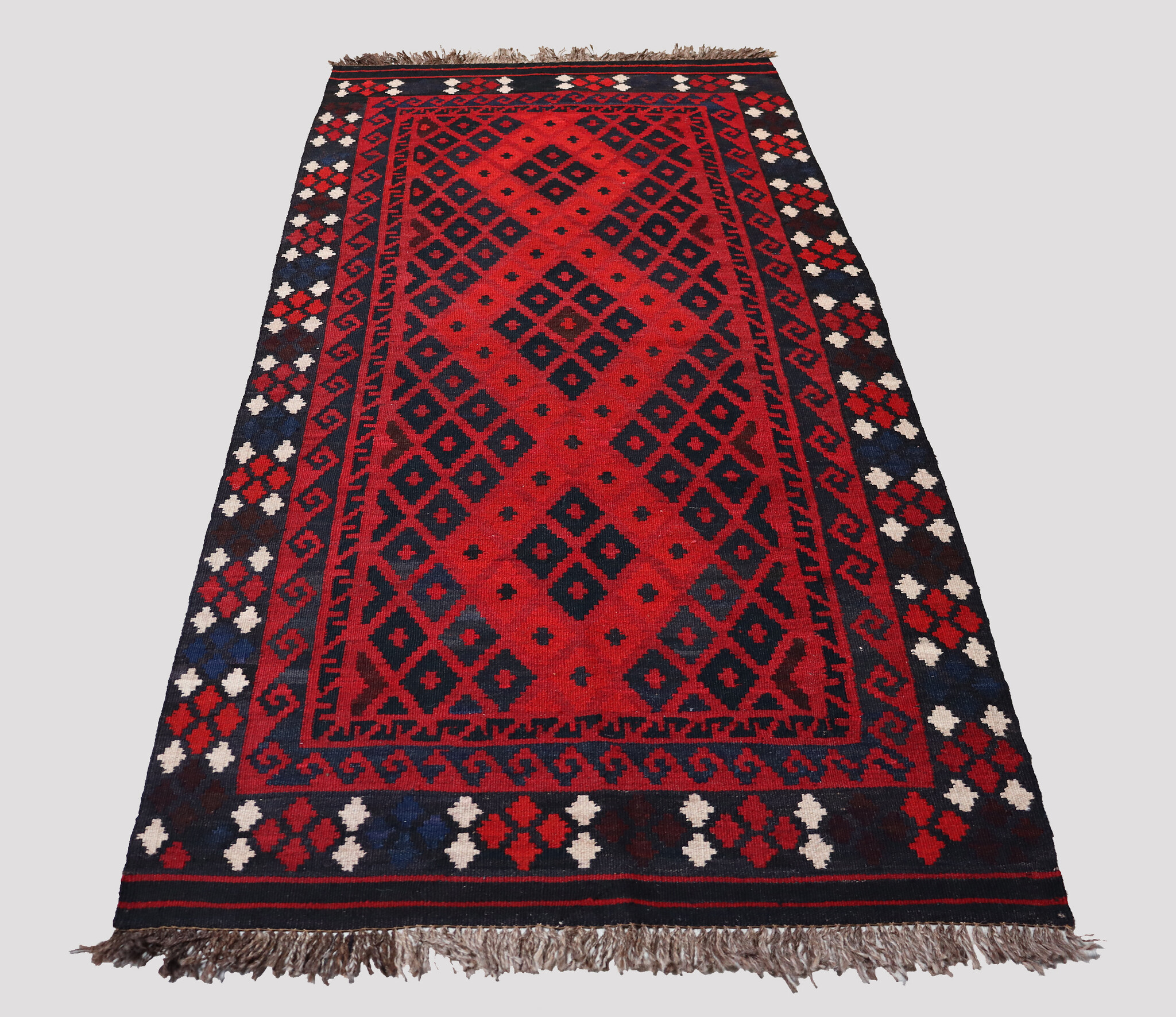 210x102 cm Afghan   nomadic Kilim rug  No:174