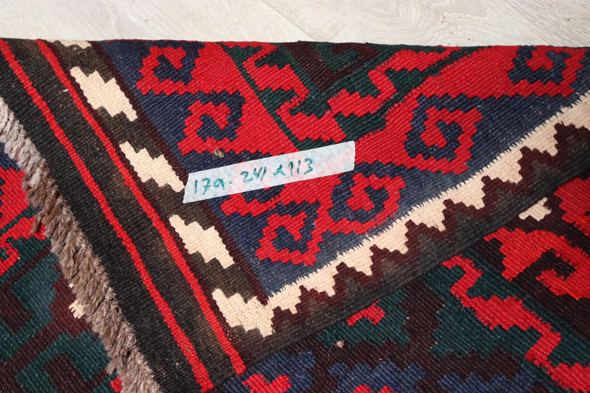 241x113 cm Afghan   nomadic Kilim rug  No:179