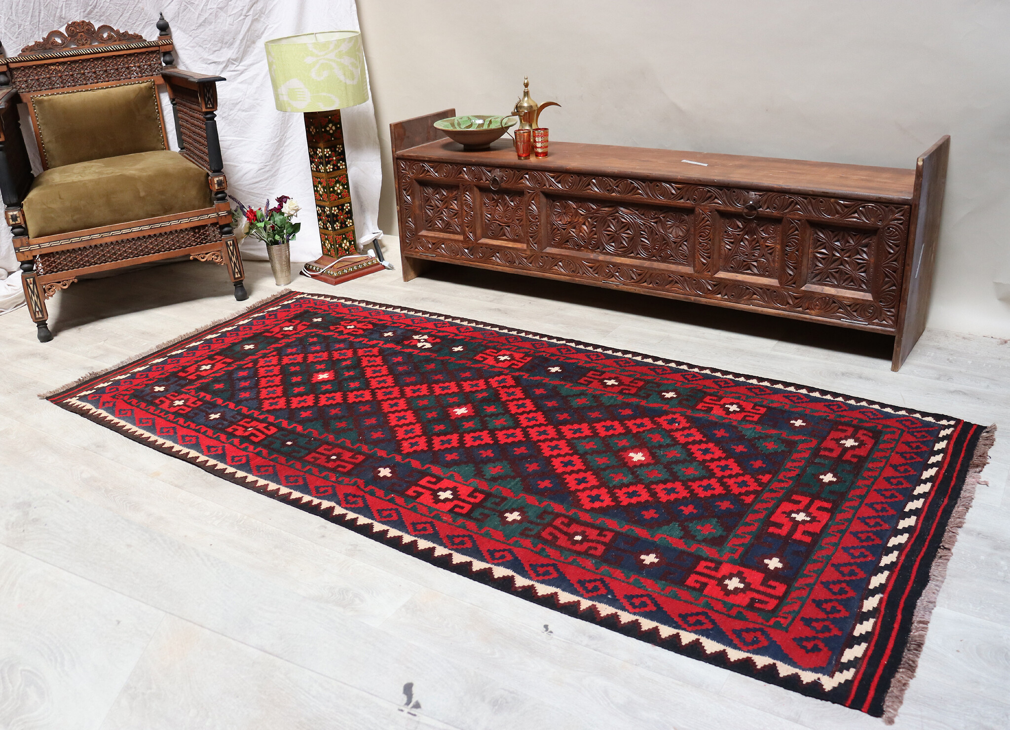 241x113 cm afghan maimana Kelim Nr: 179