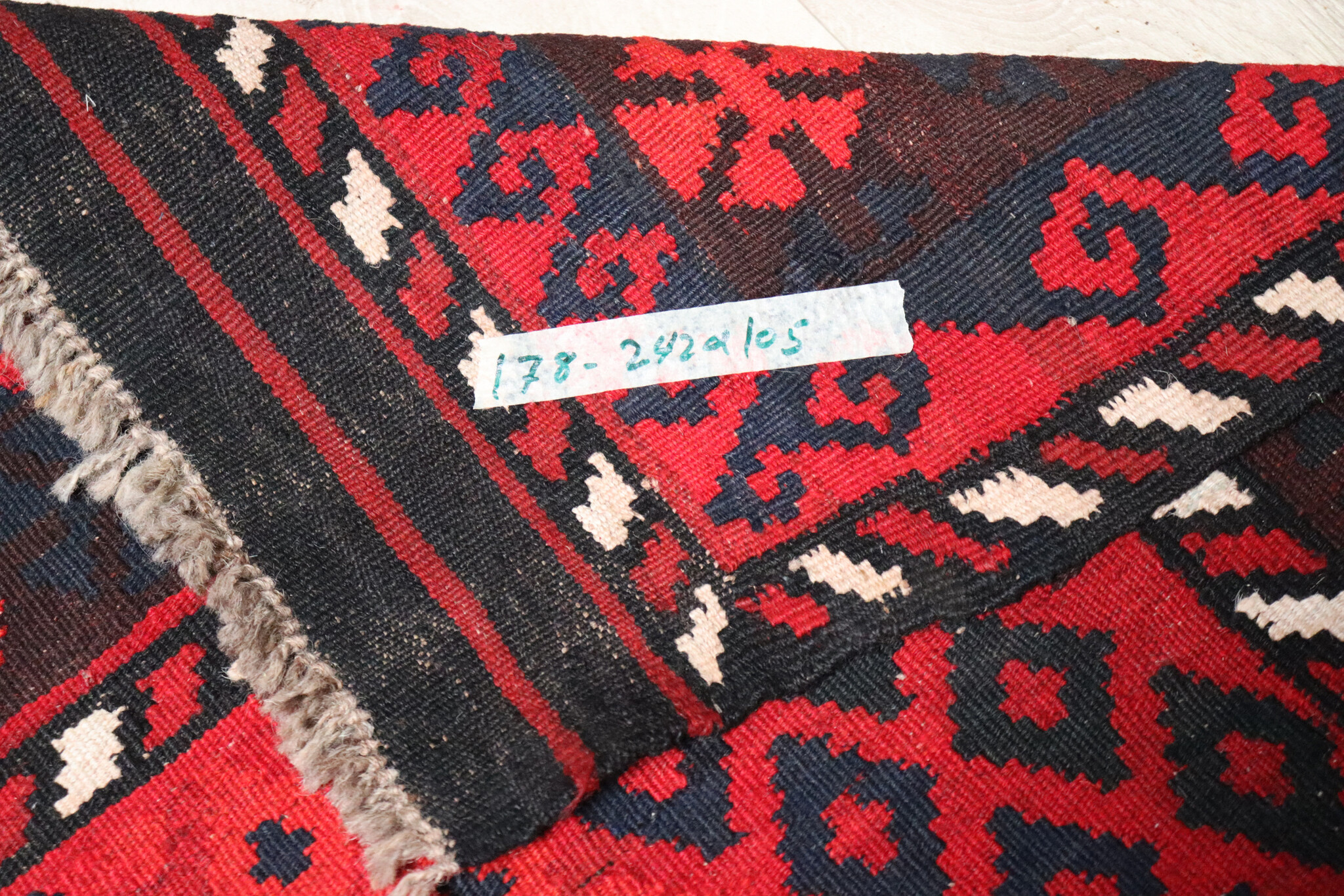 242x105 cm Afghan   nomadic Kilim rug  No:178
