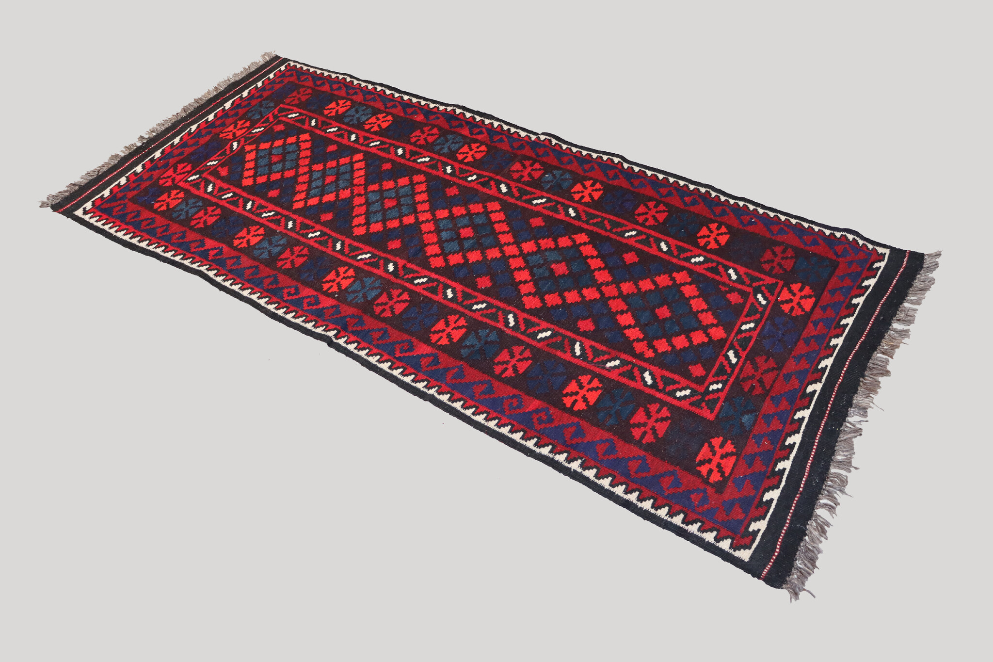 201x87 cm Afghan   nomadic Kilim rug  No:180