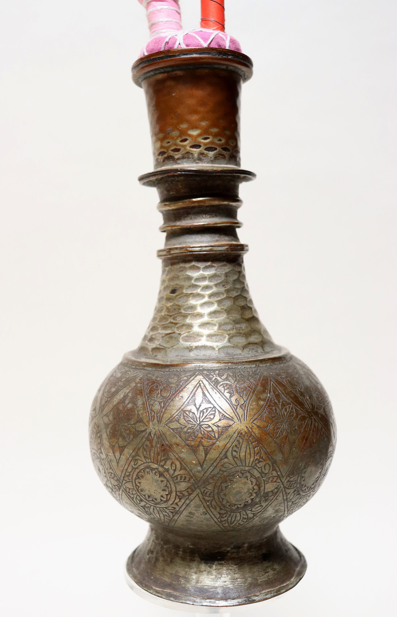 Antique Engraved copper Hookah Shisha hubble-bubble from Afghanistan No:23/10