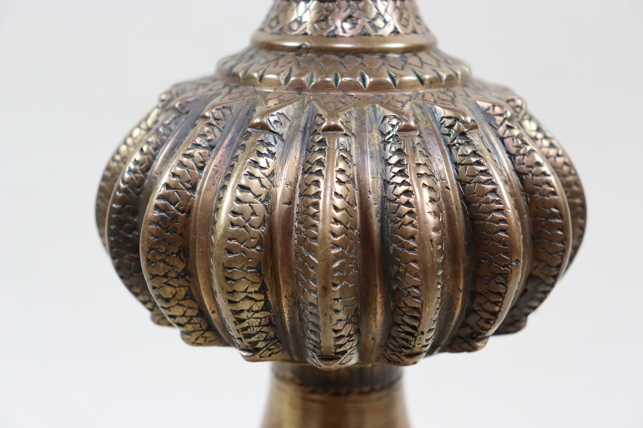 Antique Engraved Brass Hookah Shisha hubble-bubble from india pakistan No:23/ 9