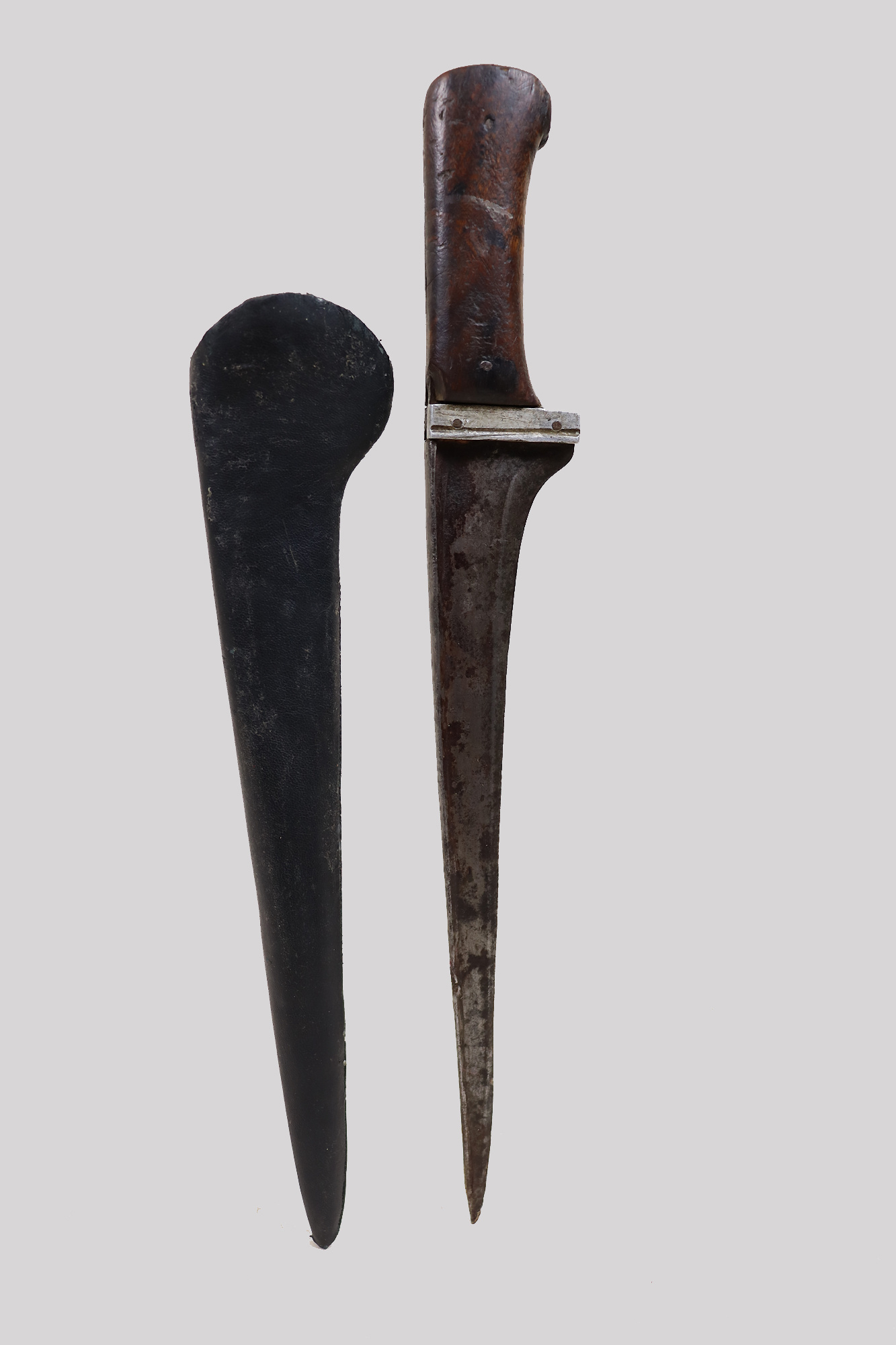 Antique Original Afghan Khyber Waziri knife dagger pesh kabz , karud, choora, pesh kabz 19th to 20th century, T shaped blade, No: MS23/ A104