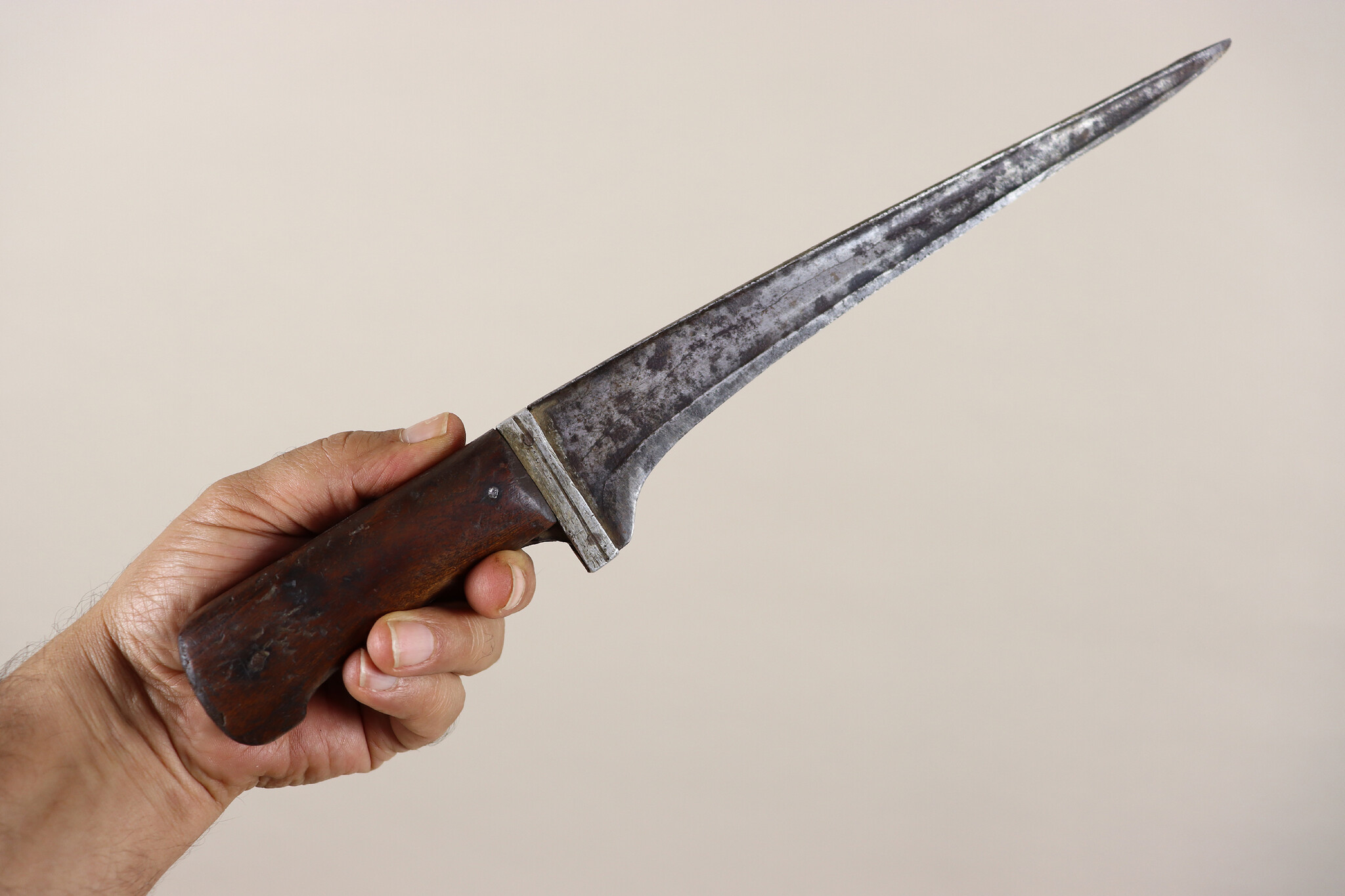 Antique Original Afghan Khyber Waziri knife dagger pesh kabz , karud, choora, pesh kabz 19th to 20th century, T shaped blade, No: MS23/ A104