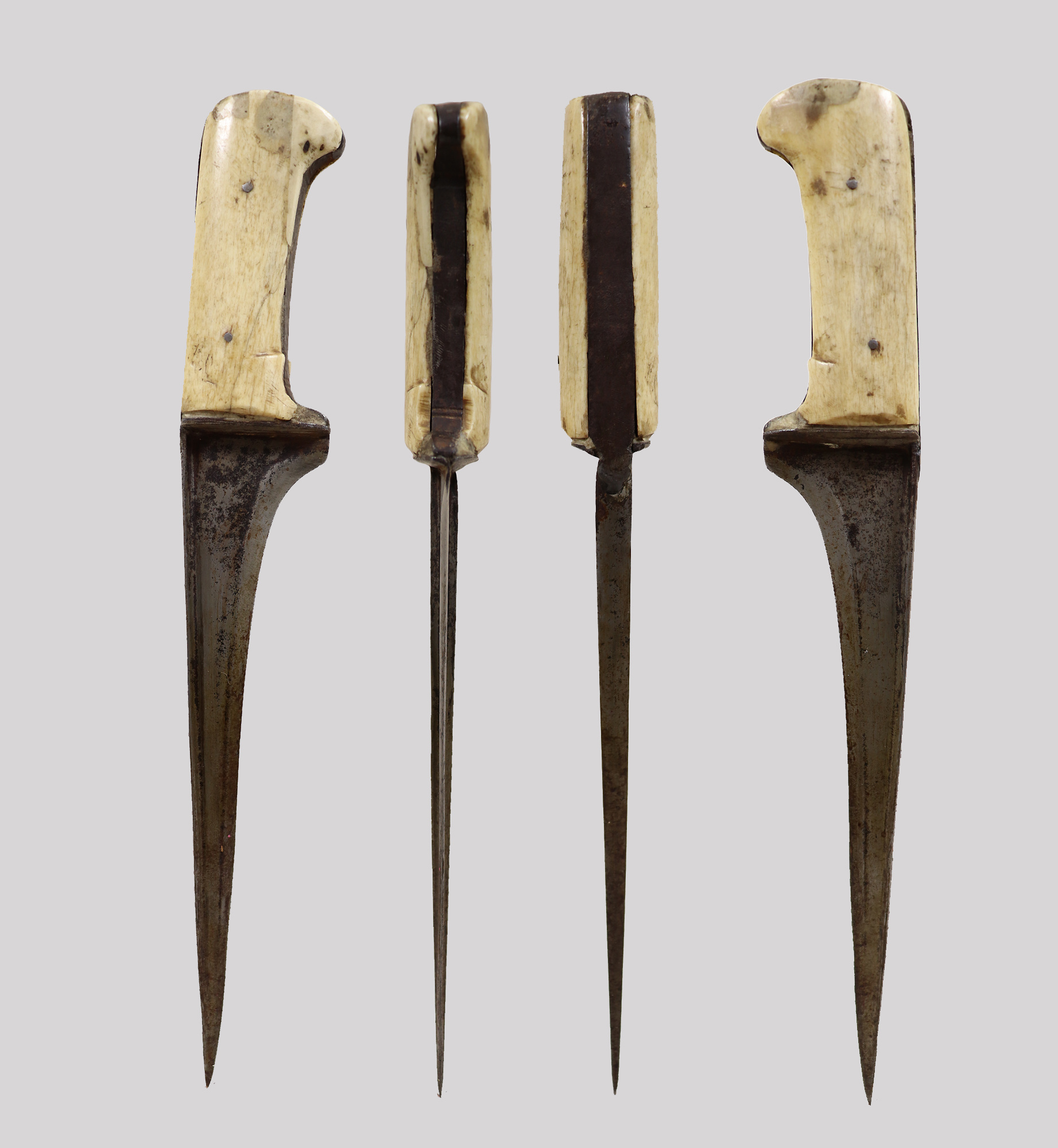 Antique Original Afghan Khyber Waziri knife dagger pesh kabz , karud, choora, pesh kabz 19th to 20th century, T shaped blade, No: MS23/ A105