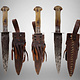 Antique Original Afghan Khyber Waziri knife dagger pesh kabz , karud, choora, pesh kabz 19th to 20th century, T shaped blade, No: MS23/ A112