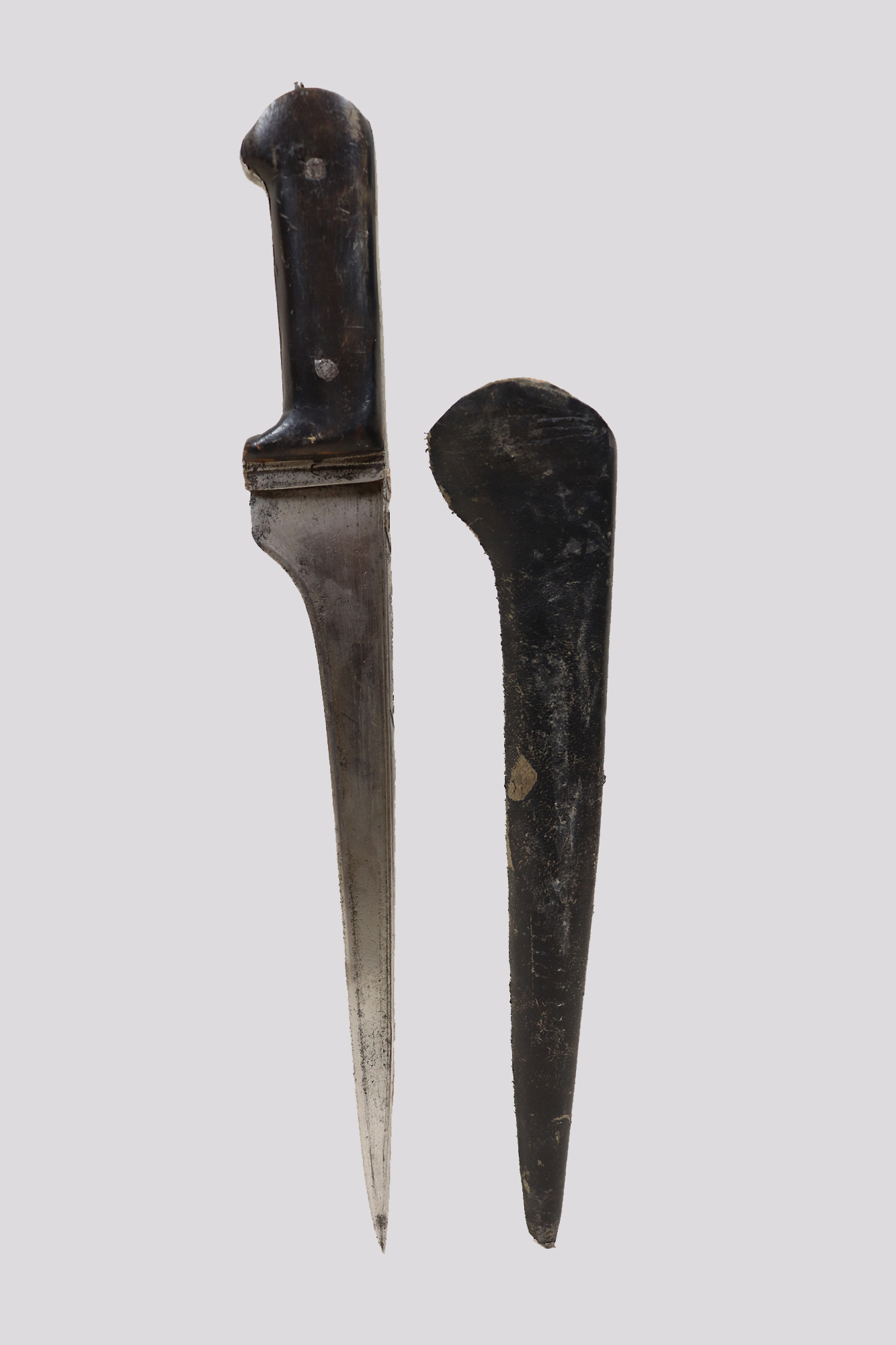 Antique Original Afghan Khyber Waziri knife dagger pesh kabz , karud, choora, pesh kabz 19th to 20th century, T shaped blade, No: MS23/ A113