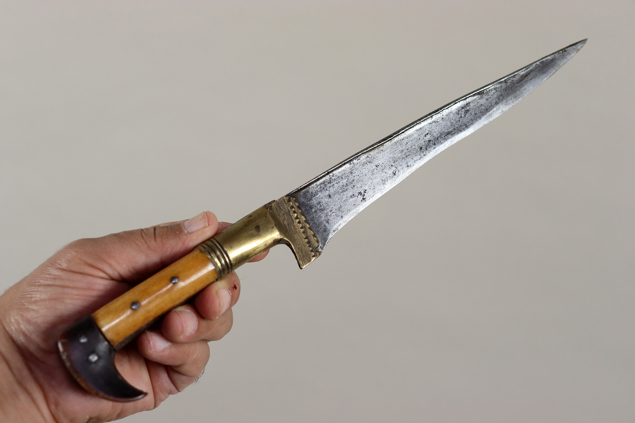Antike Originale Afghan Khyber Messer Dolch choora dagger karud Pesh kabze waziri Khybermesser 19th to 20th Afghanistan Nr:MS23/ A115