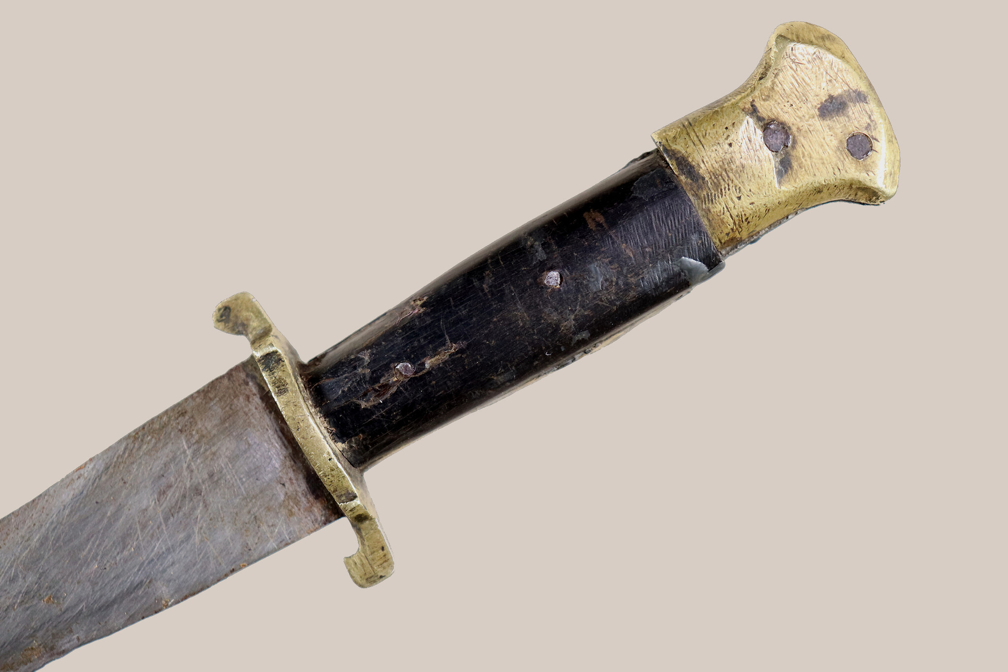 Antique Original Afghan Khyber Waziri knife dagger pesh kabz , karud, choora, pesh kabz 19th to 20th century, T shaped blade, No: MS23/ A116