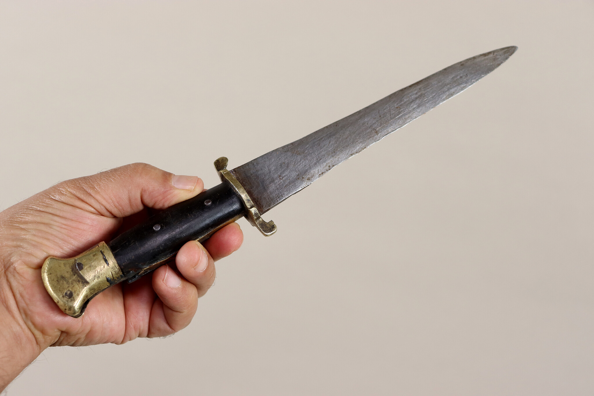 Antique Original Afghan Khyber Waziri knife dagger pesh kabz , karud, choora, pesh kabz 19th to 20th century, T shaped blade, No: MS23/ A116