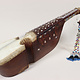 antique traditional folk musical instrument Afghanistan Rubab rabab rabab mother of pearl inlay 23/3