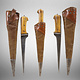 Antique Original Afghan Khyber Waziri knife dagger pesh kabz , karud, choora, pesh kabz 19th to 20th century, T shaped blade, No: MS23/ A120