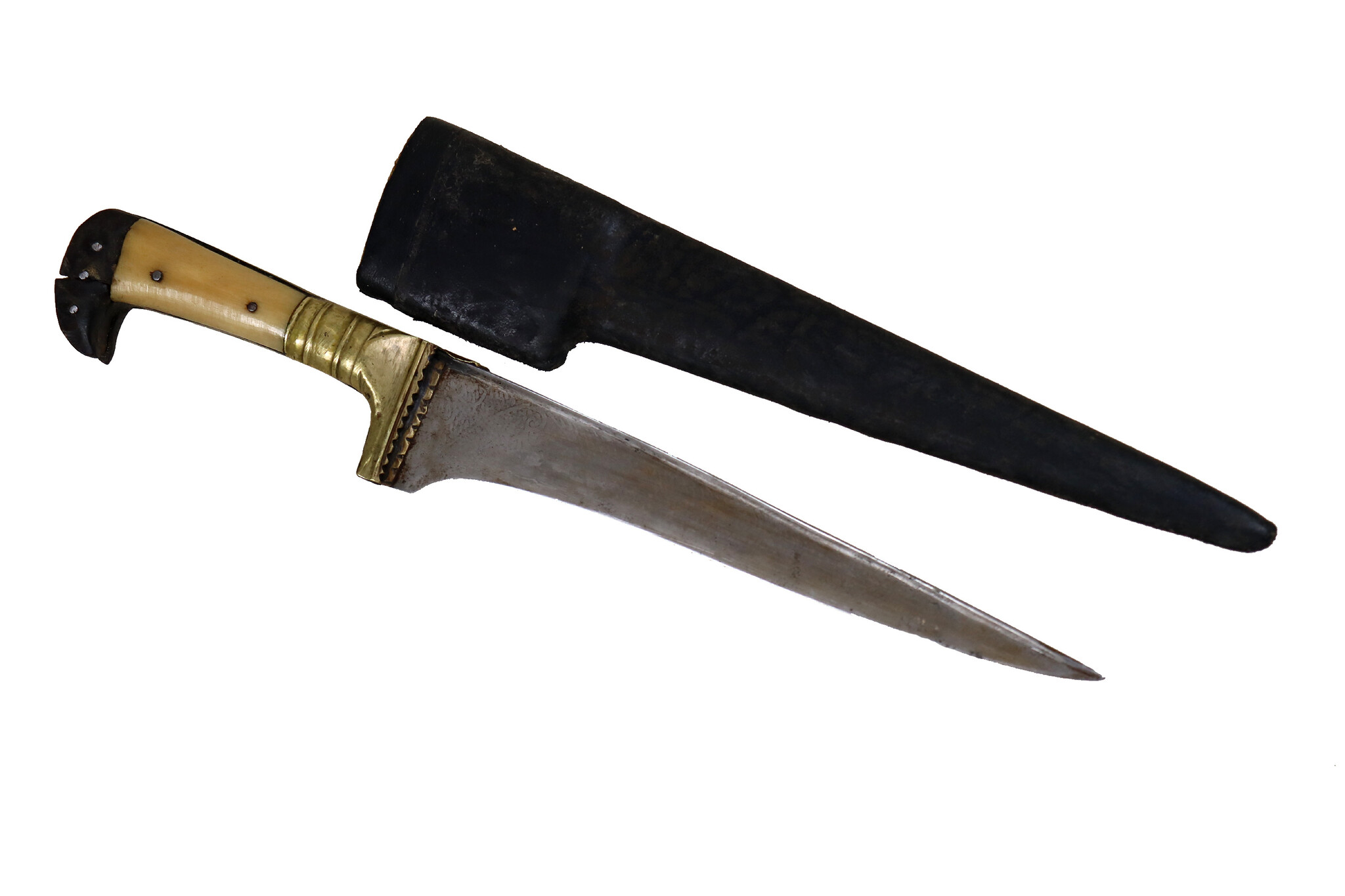 Antique Original Afghan Khyber Waziri knife dagger pesh kabz , karud, choora, pesh kabz 19th to 20th century, T shaped blade, No: MS23/ A117