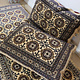 Set of 3 Pcs  1x Mattress  + 2x cushions orient Afghan nomad pillow rug seat floor cushion 1001-night Seating  majlis Toshak توشک  (beige 23)