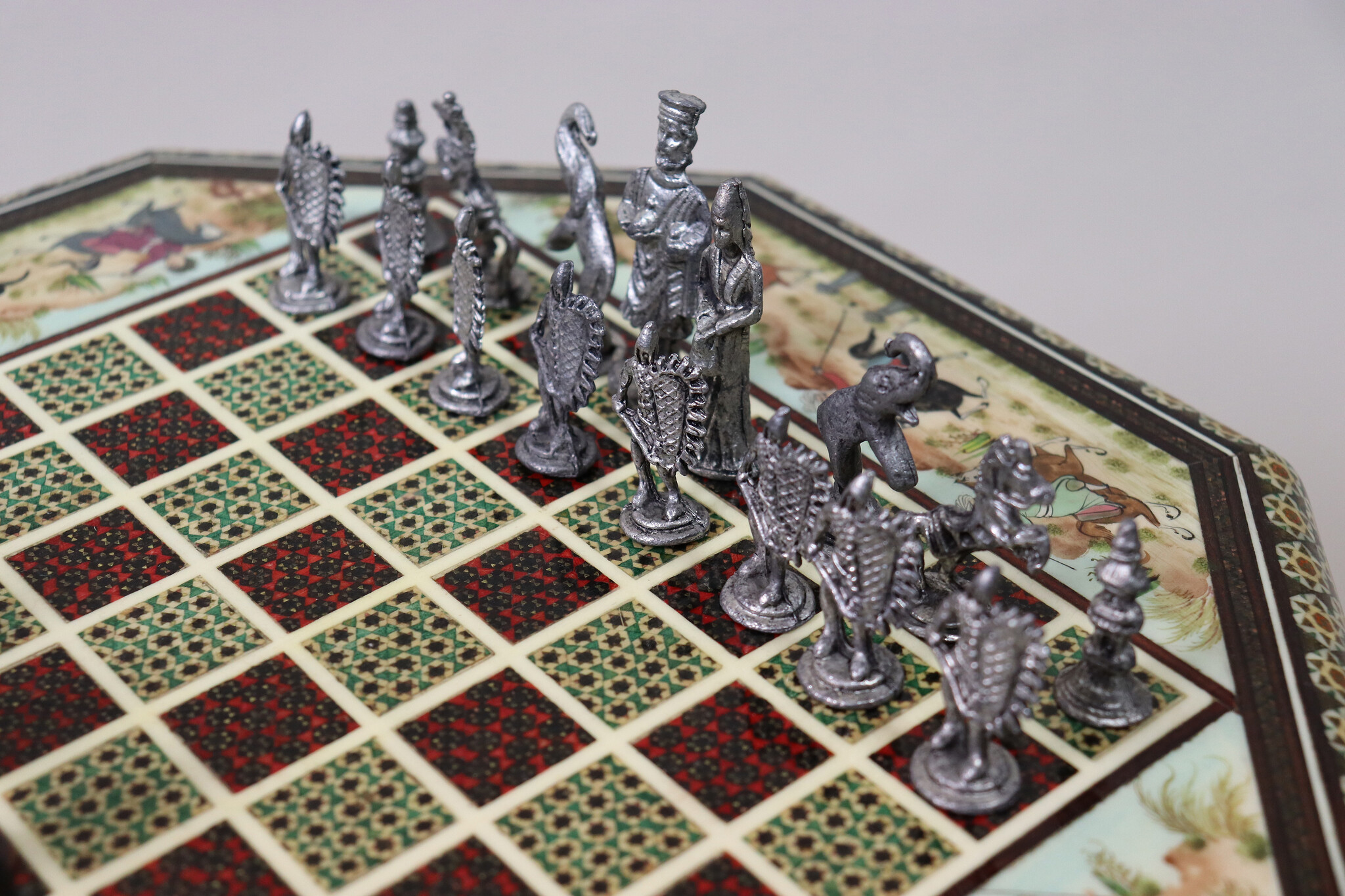 Persian Chess Board , Khatam Kari art  23