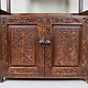 antique-look Hand carved solid wood  orient vintage wooden cabinet bookshelf shelf from Afghanistan Nuristan 23