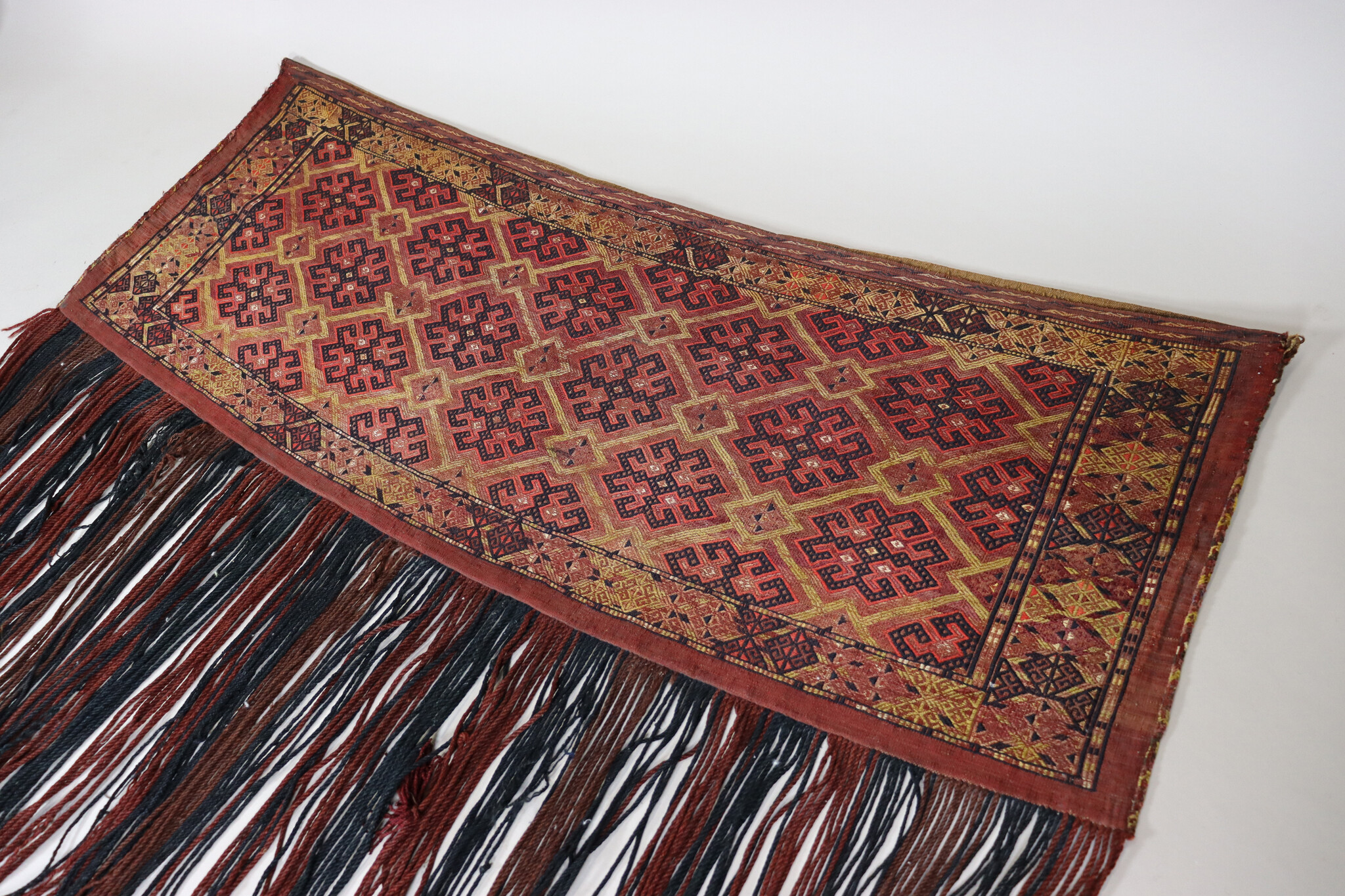 133x115 cm Antik und seltener Uzbek Nomaden Zelttasche tasche Torba aus Afghanistan Djaller Turkmenistan  Nr:EB23