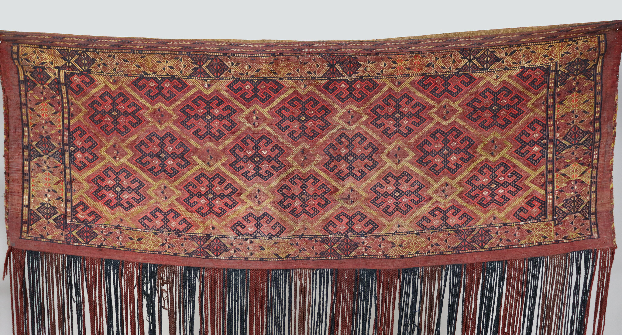 133x115 cm Antik und seltener Uzbek Nomaden Zelttasche tasche Torba aus Afghanistan Djaller Turkmenistan  Nr:EB23