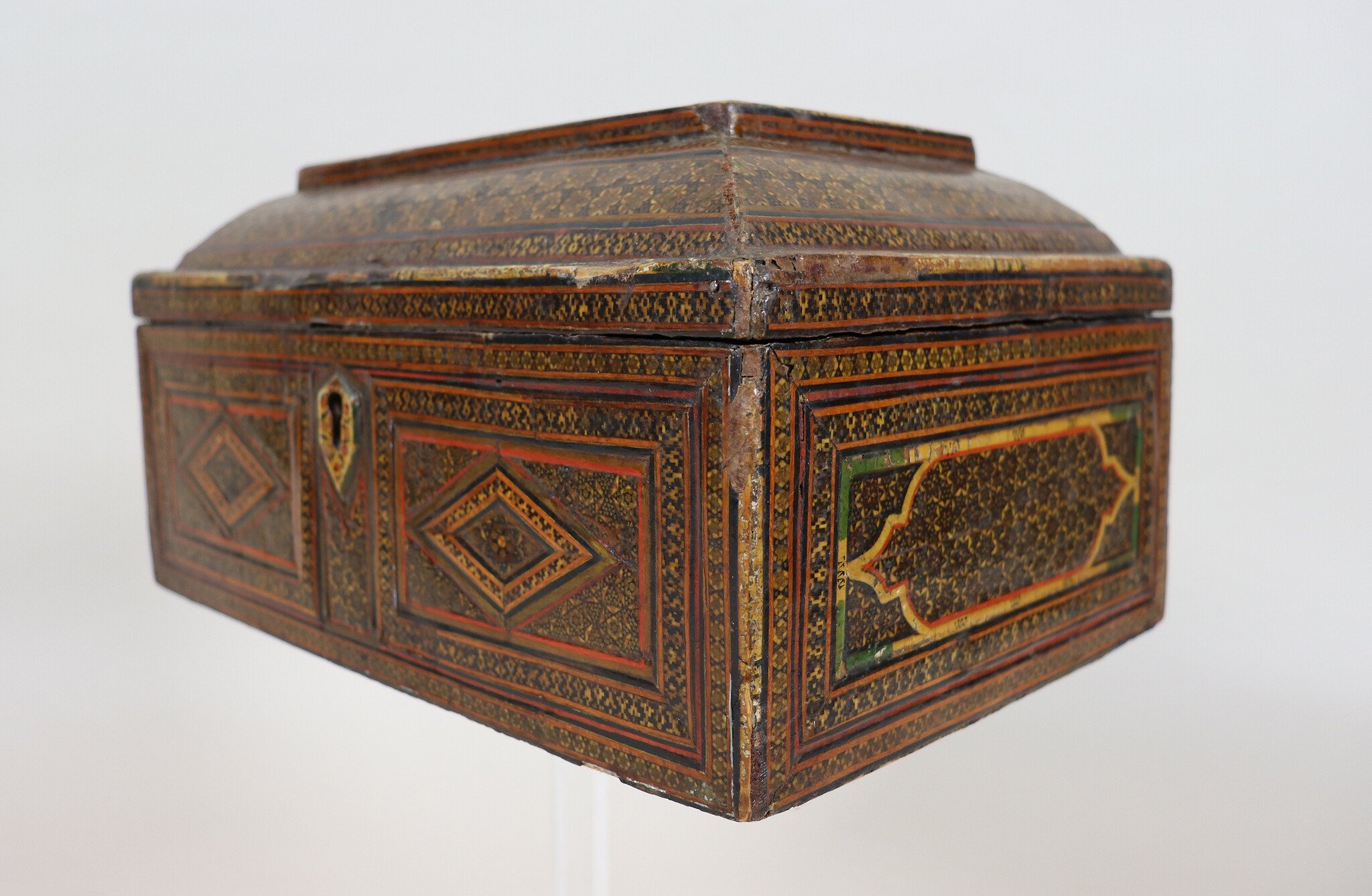 Antique Islamic Khatam Kari   Chest Box cabinet, 18th/19th century No: A