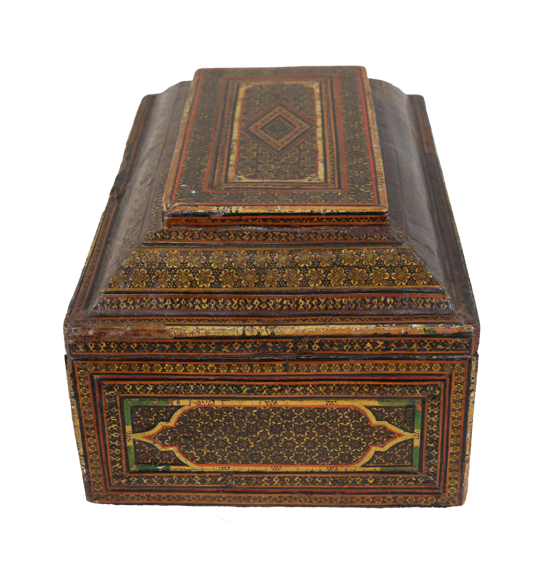 Antique Islamic Khatam Kari   Chest Box cabinet, 18th/19th century No: A