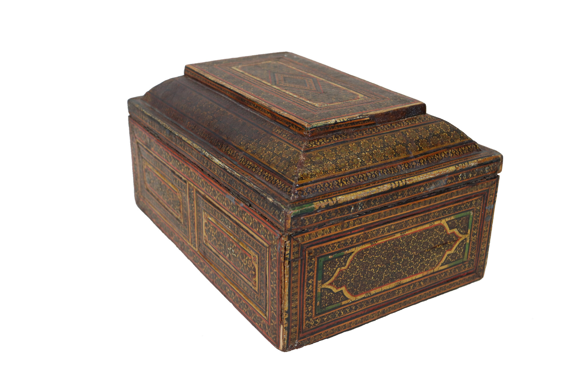 Antique Islamic Khatam Kari   Chest Box cabinet, 18th/19th century No: A