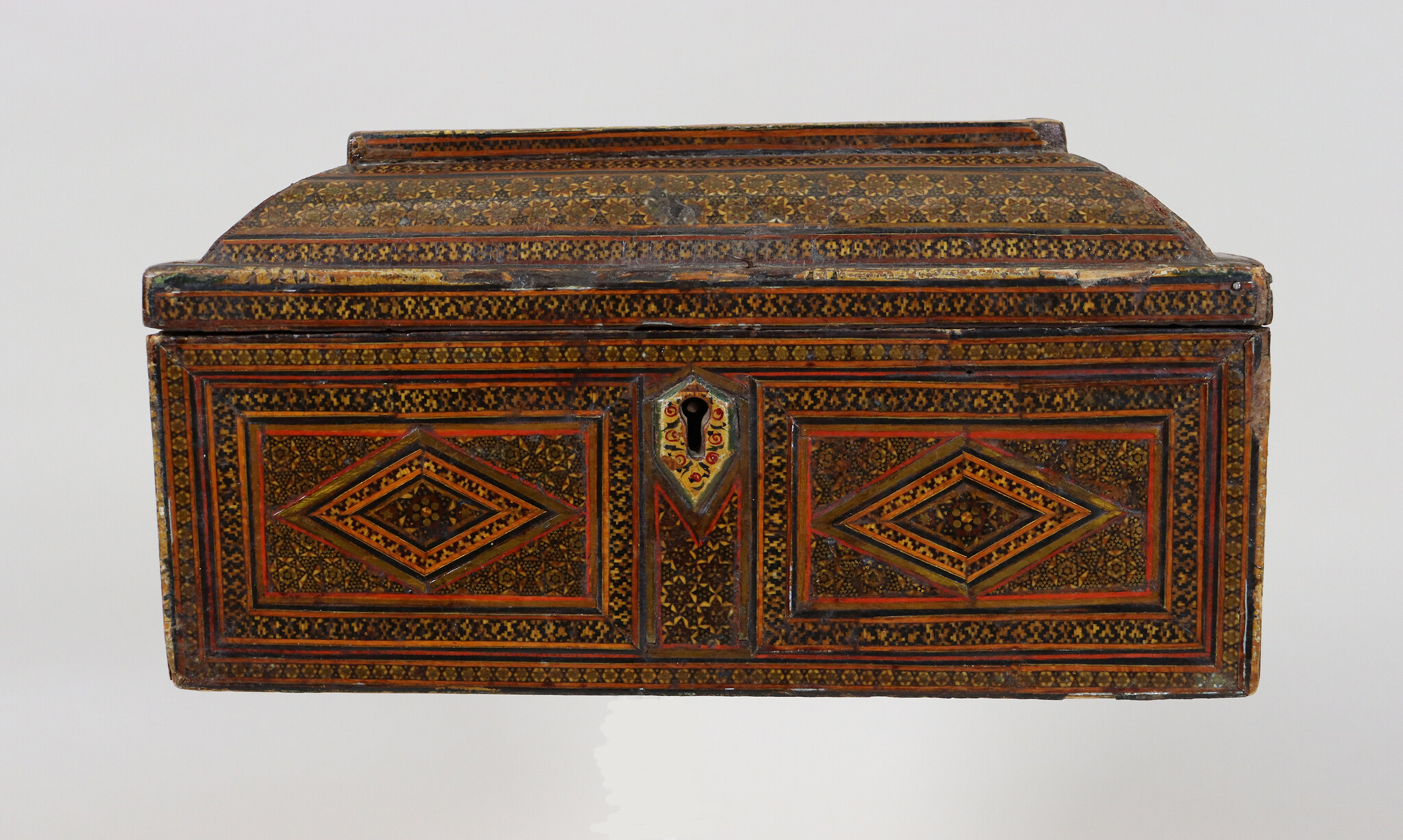 Antique Islamic Khatam Kari   Chest Box cabinet, 18th/19th century No: A