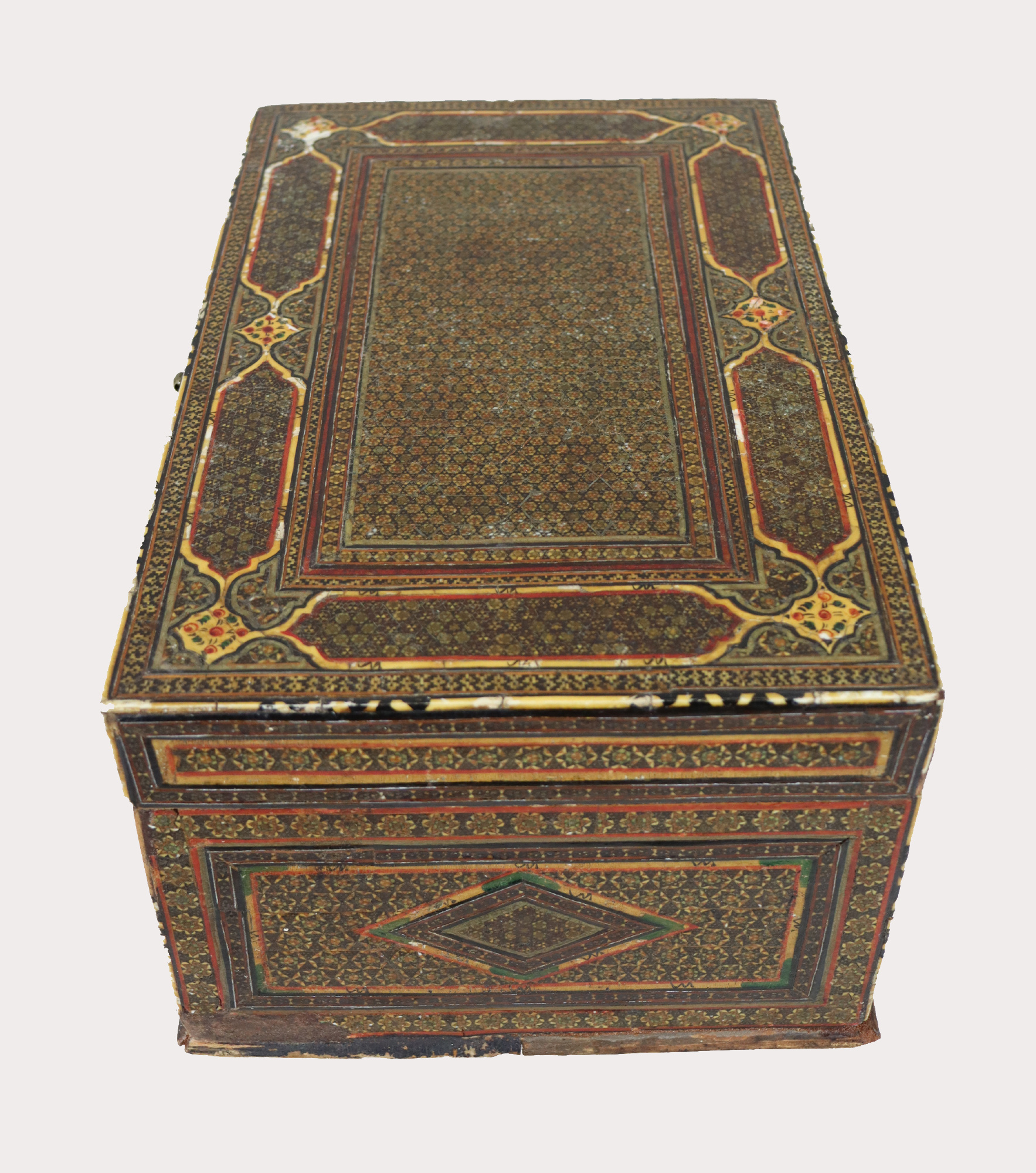 Antique Islamic Khatam Kari Chest Box cabinet, 18th/19th century No: B