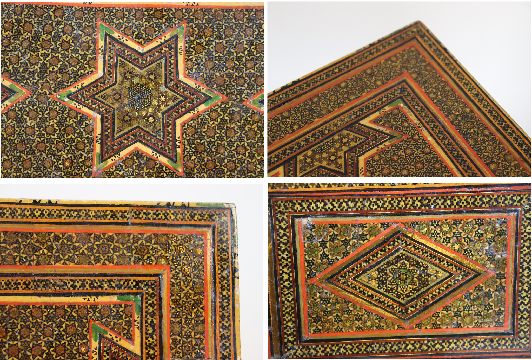 Antik islamische Khatamkari Kiste Truhe Box 18./19. Jahrhundert Nr: C