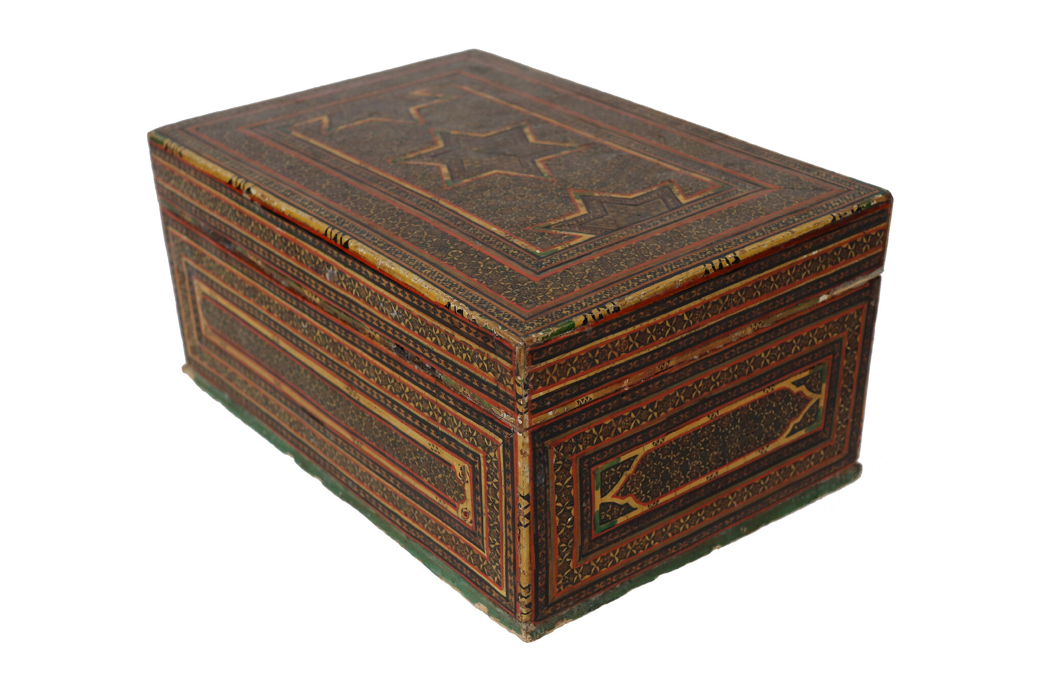 Antik islamische Khatamkari Kiste Truhe Box 18./19. Jahrhundert Nr: C