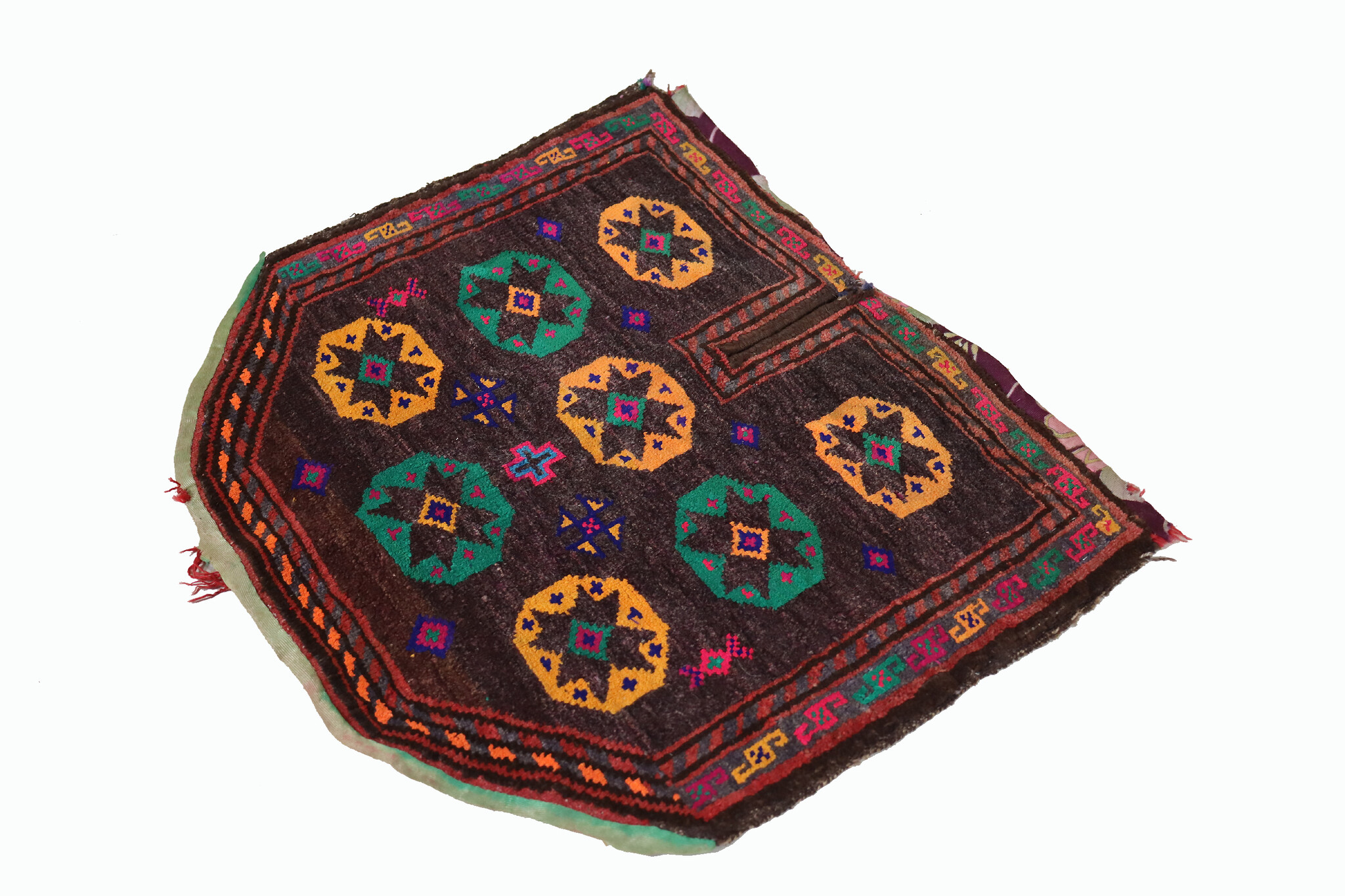 Antiker Beloch Ersari  Design Teppich Pferdesatteldecke Decke Teppich aus Afghanistan  Nr:23E