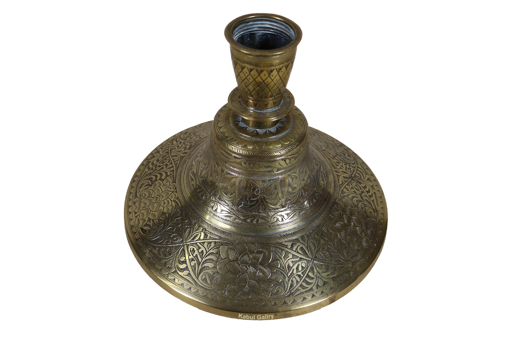 Antique Engraved Brass Hookah Shisha hubble-bubble from india pakistan No:23/L