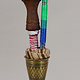 Antique Engraved Brass Hookah Shisha hubble-bubble from india pakistan No:23/L