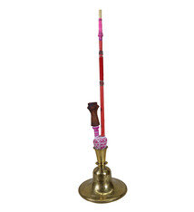 Antique Engraved Brass Hookah Shisha hubble-bubble from India Pakistan No:23/M