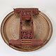 75  cm Ø  Antique ottoman orient Islamic  Hammer Engraved Copper table Tea table side table Tray from Afghanistan  No-HH - HH22B