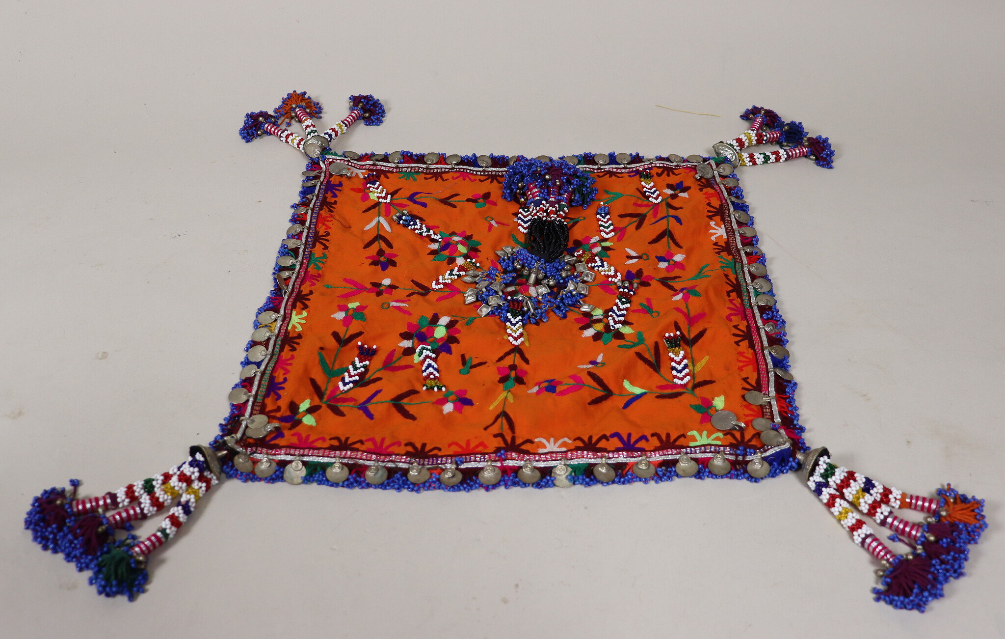 hand embroidered banjara groom wedding headdress Sindh Pakistan. No:23/A