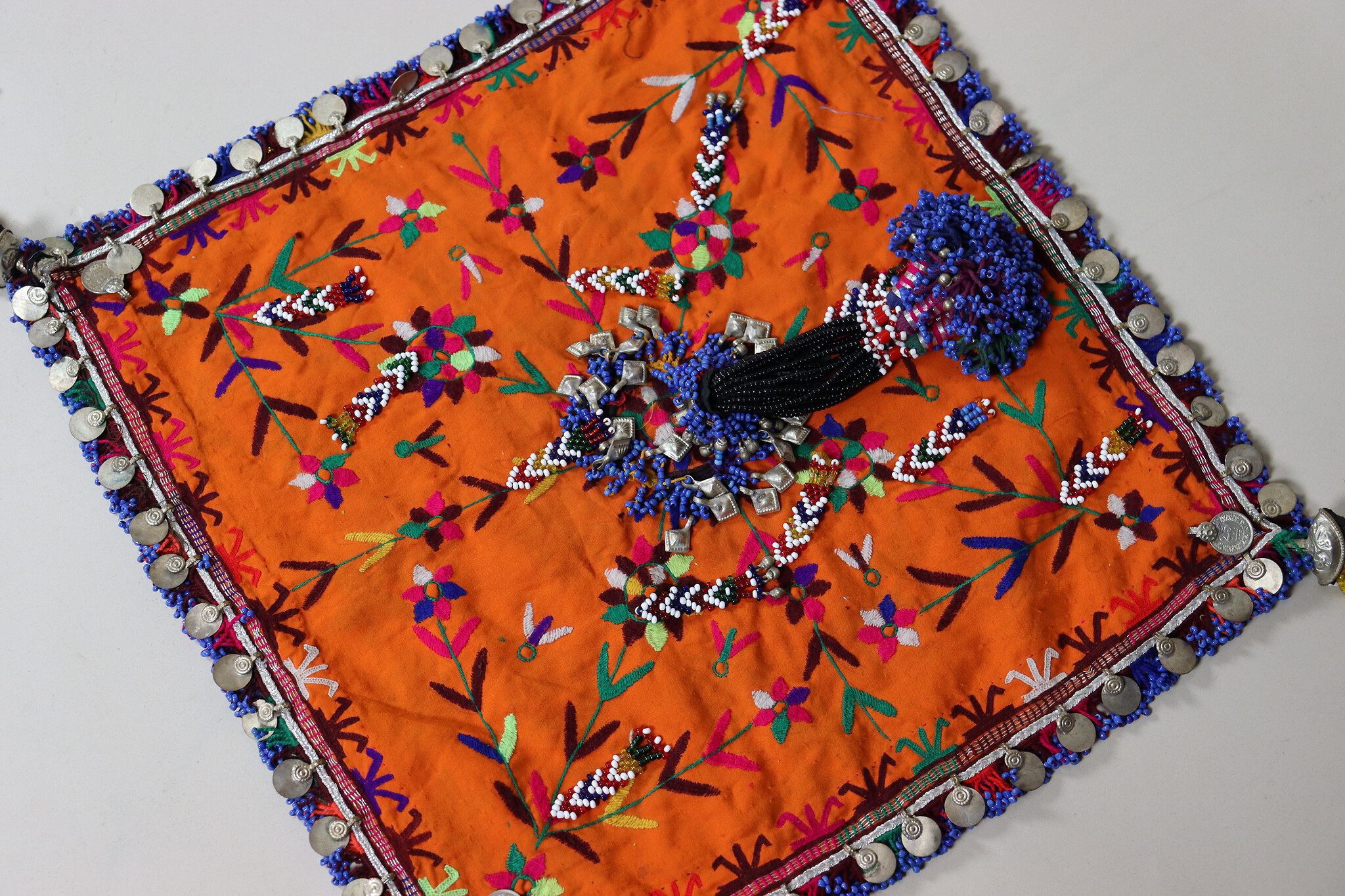 hand embroidered banjara groom wedding headdress Sindh Pakistan. No:23/A