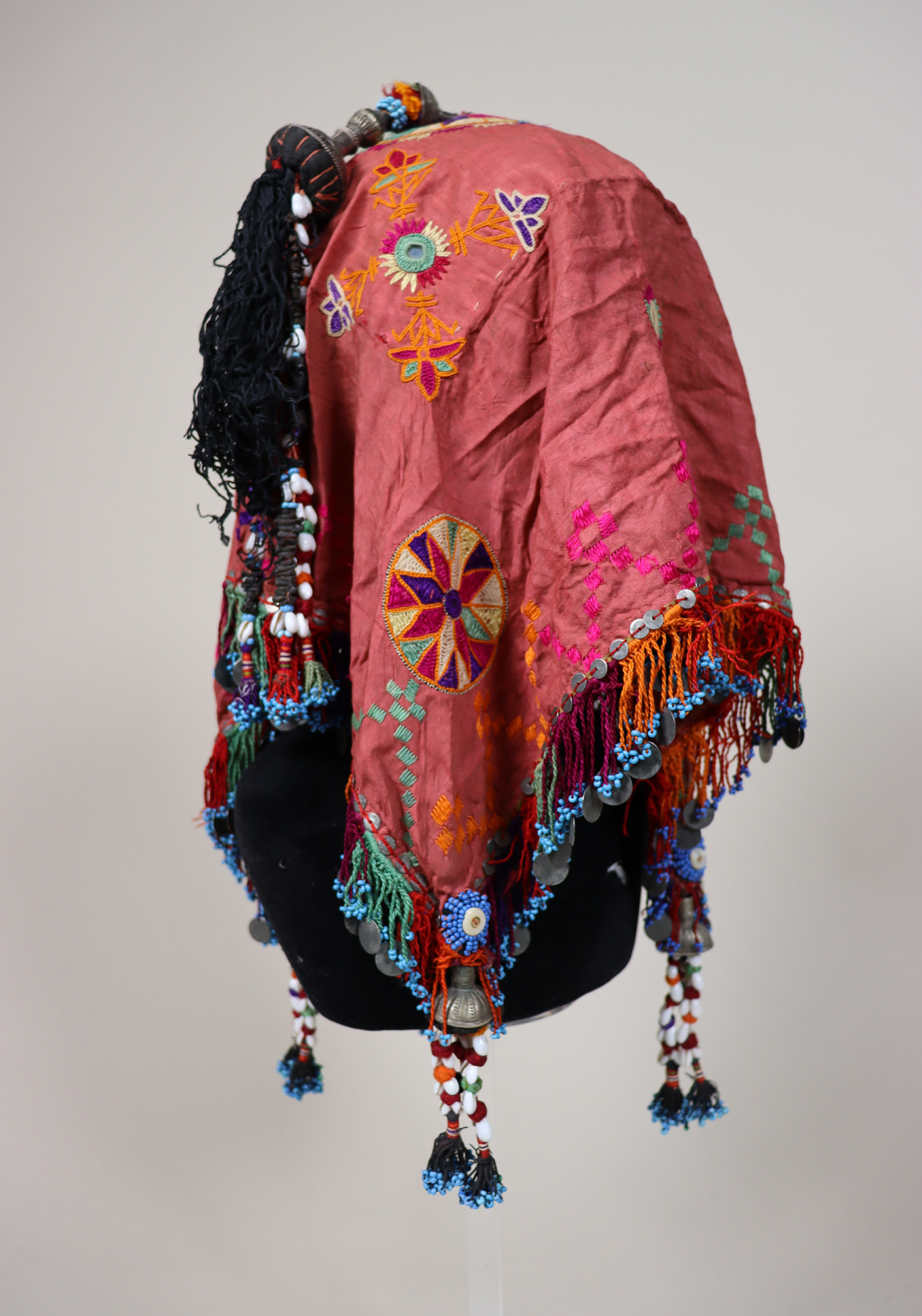 hand embroidered banjara groom wedding headdress Sindh Pakistan. No:23/B