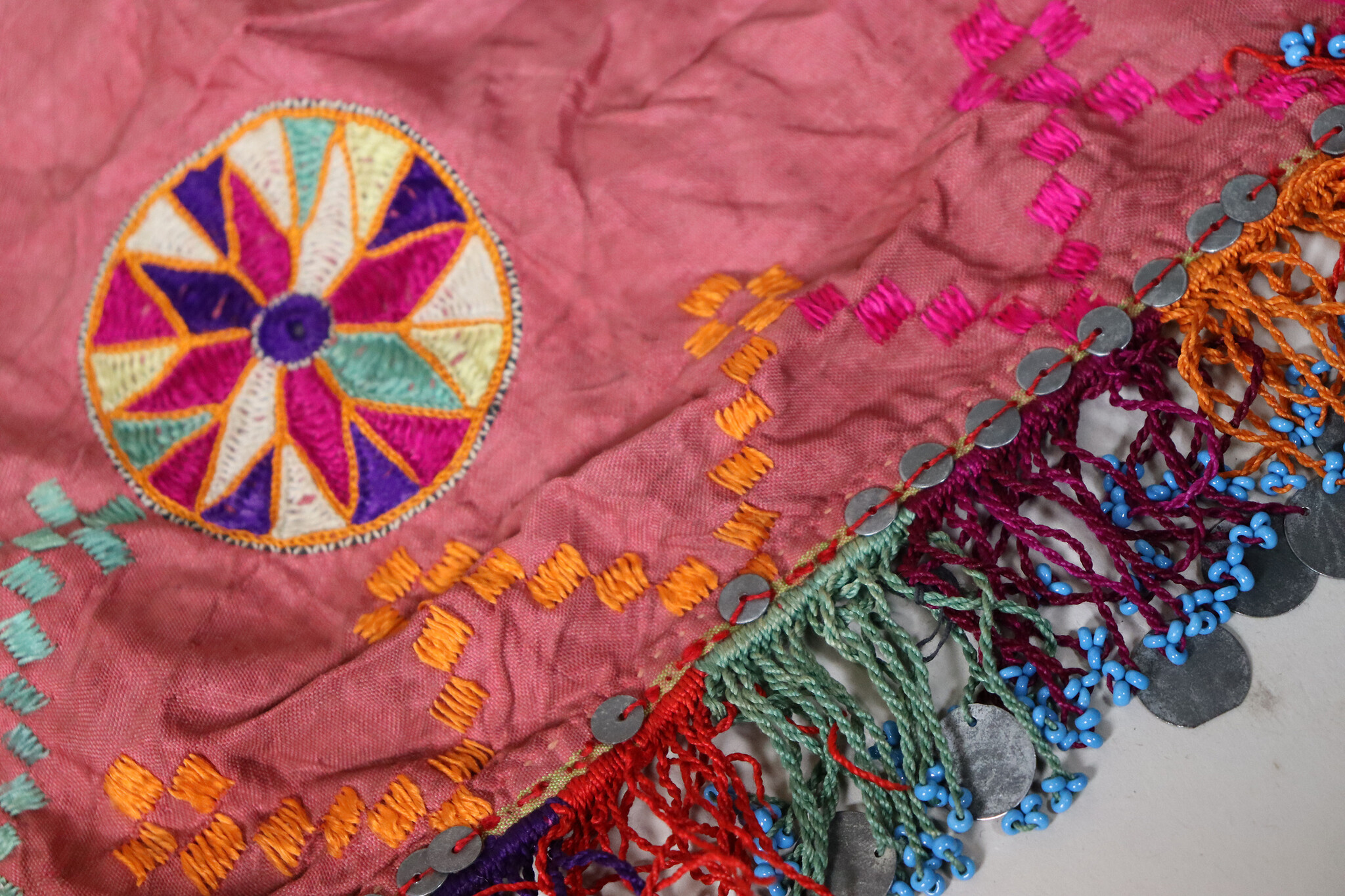 hand embroidered banjara groom wedding headdress Sindh Pakistan. No:23/B