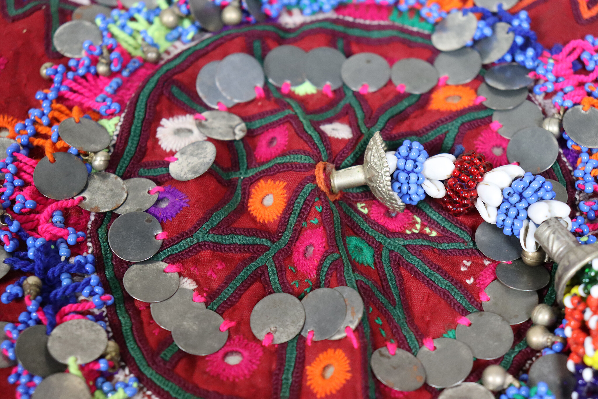 hand embroidered banjara groom wedding headdress Sindh Pakistan. No:23/C