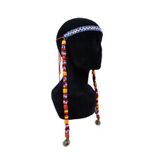 antique handmade vintage glass beads nomadic Afghan Tribal Dancing head jewelry headdress of nomadic woman Afghanistan Pakistan No:23/A